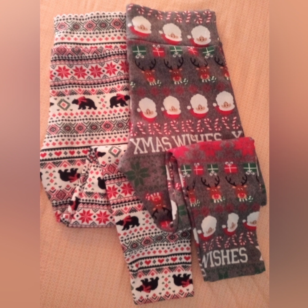 Christmas Women's Holiday Print Warm Lined Leggings